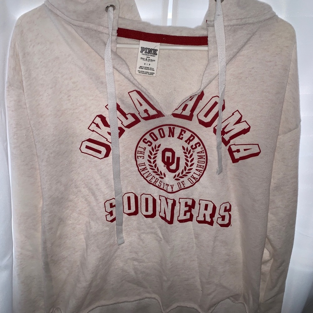 Victoria Secret Pink OU hooded sweatshirt